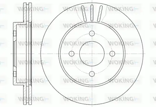 спирачен диск WOKING D6761.10