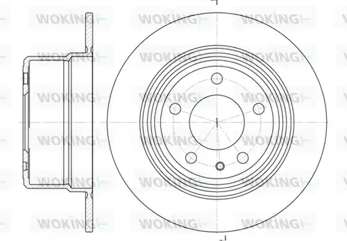 спирачен диск WOKING D6779.00