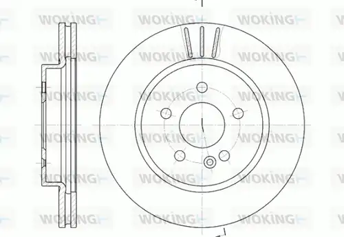 спирачен диск WOKING D6782.10