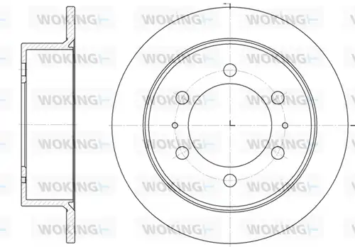 спирачен диск WOKING D6784.00