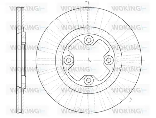 спирачен диск WOKING D6792.10