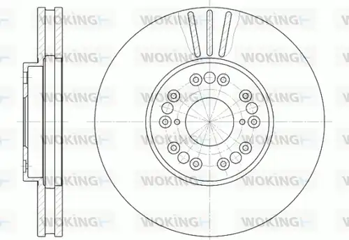 спирачен диск WOKING D6793.10