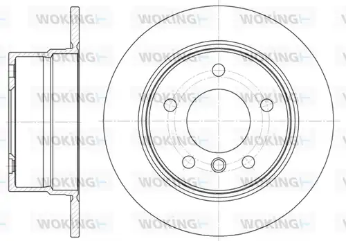 спирачен диск WOKING D6798.00