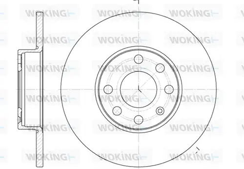 спирачен диск WOKING D6800.00