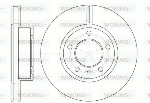 спирачен диск WOKING D6802.10