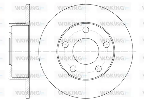 спирачен диск WOKING D6803.00