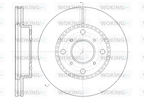 спирачен диск WOKING D6804.10