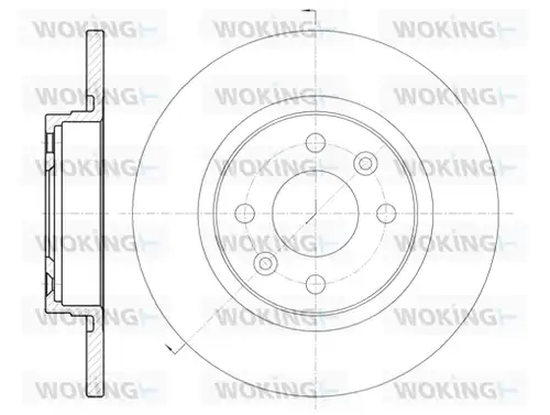 спирачен диск WOKING D6809.00