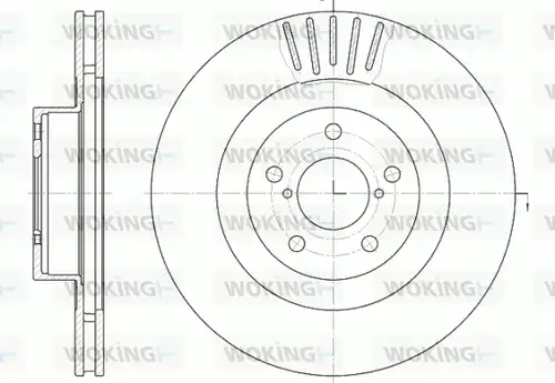 спирачен диск WOKING D6816.10