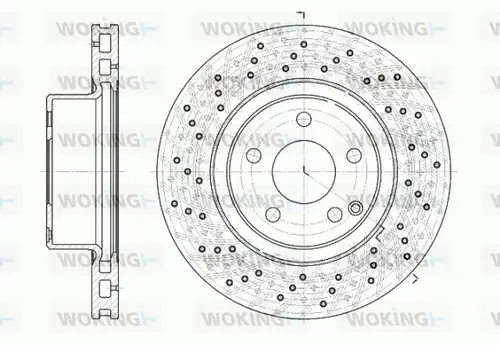 спирачен диск WOKING D6817.10