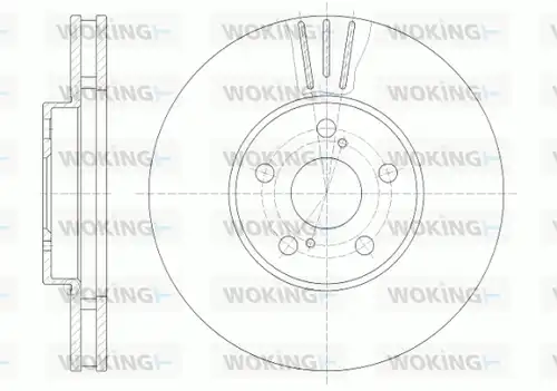 спирачен диск WOKING D6819.10