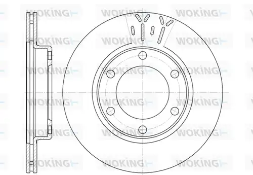 спирачен диск WOKING D6824.10