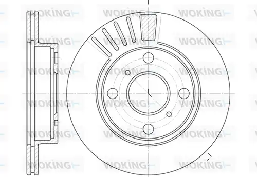 спирачен диск WOKING D6825.10