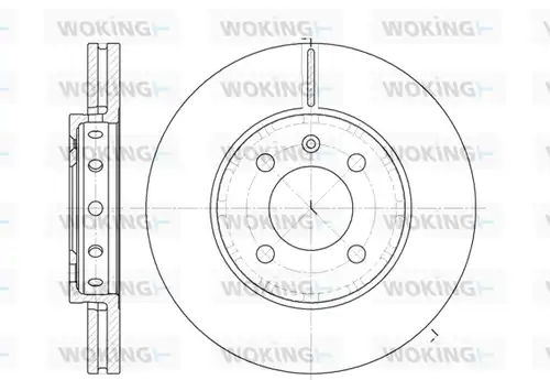 спирачен диск WOKING D6826.10