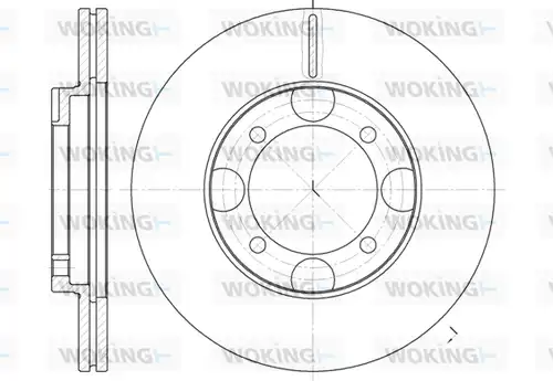 спирачен диск WOKING D6827.10