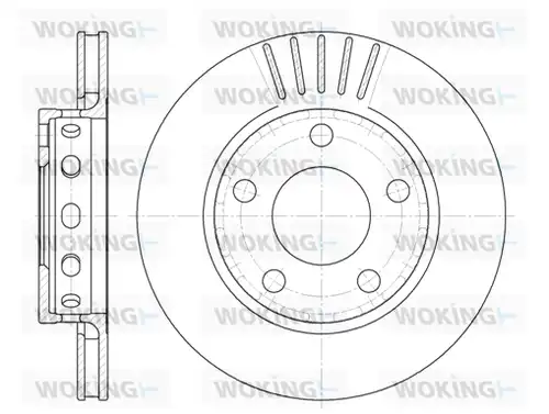 спирачен диск WOKING D6835.10