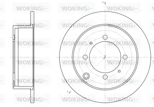 спирачен диск WOKING D6838.00