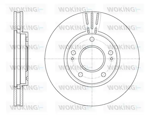 спирачен диск WOKING D6850.10