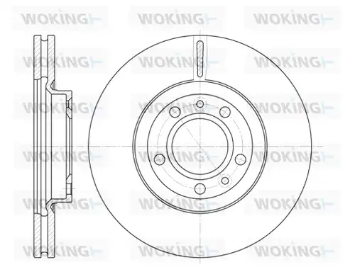 спирачен диск WOKING D6869.10