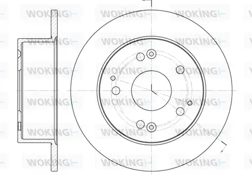 спирачен диск WOKING D6875.00