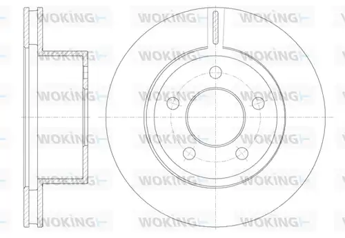 спирачен диск WOKING D6886.10