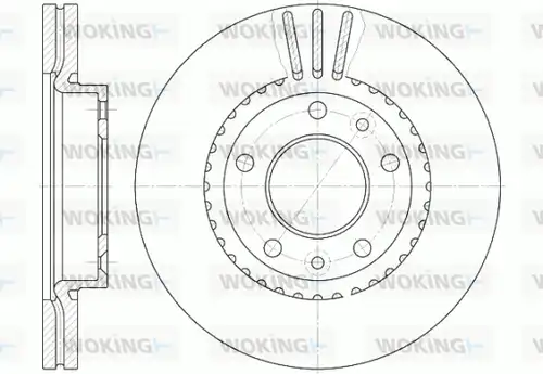 спирачен диск WOKING D6888.10