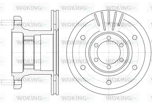 спирачен диск WOKING D6894.10