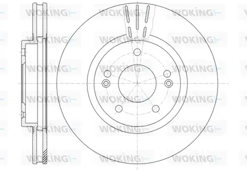 спирачен диск WOKING D6897.10