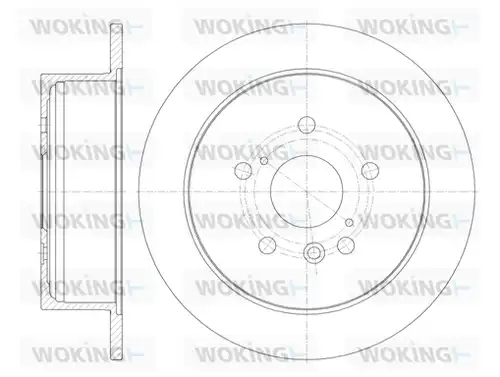 спирачен диск WOKING D6911.00