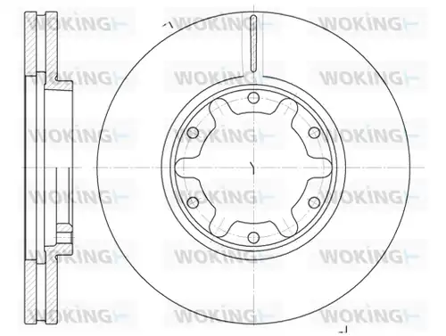 спирачен диск WOKING D6925.10