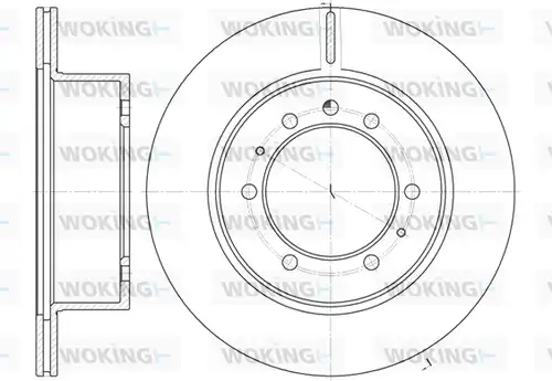 спирачен диск WOKING D6926.10