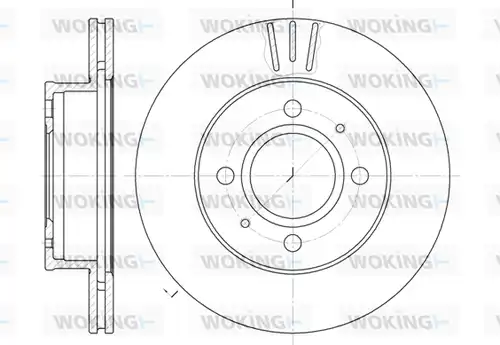 спирачен диск WOKING D6927.10