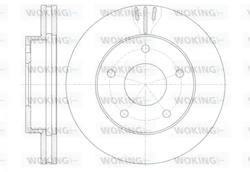 спирачен диск WOKING D6931.10