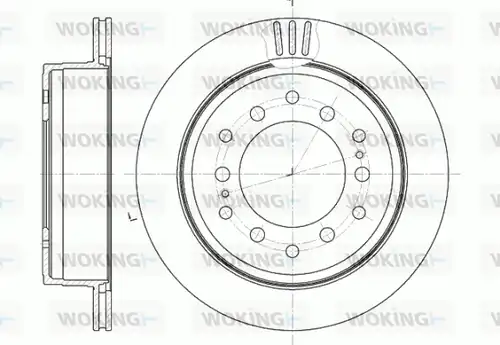 спирачен диск WOKING D6956.10