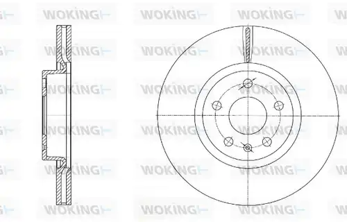 спирачен диск WOKING D6972.10