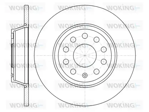 спирачен диск WOKING D6973.00