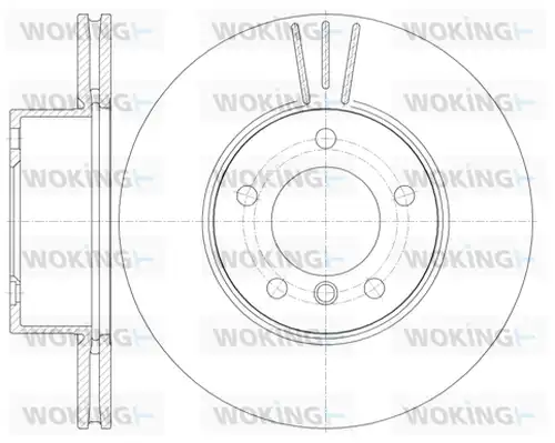 спирачен диск WOKING D6974.10