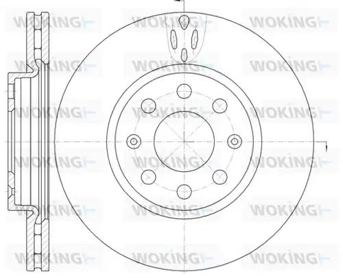 спирачен диск WOKING D6981.10