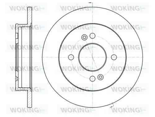 спирачен диск WOKING D6991.00