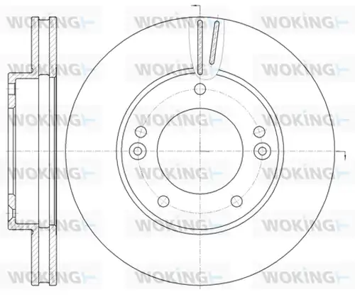 спирачен диск WOKING D6992.10