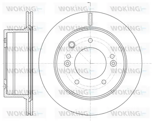 спирачен диск WOKING D6993.10