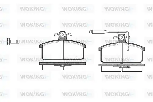 накладки WOKING P0283.02