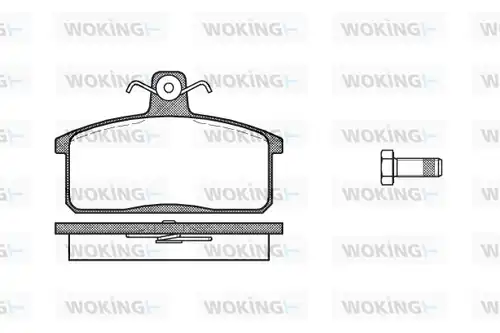 накладки WOKING P0283.40