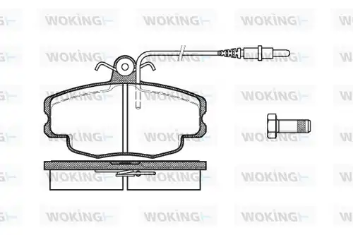 накладки WOKING P0413.24