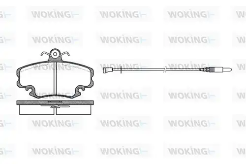 накладки WOKING P0413.32