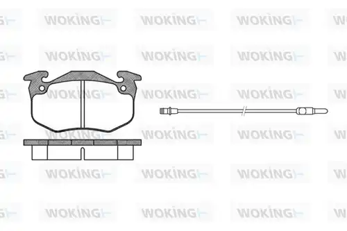 накладки WOKING P0443.12