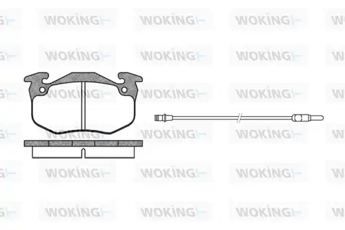 накладки WOKING P0443.32