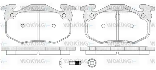 накладки WOKING P0443.70