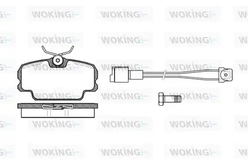 накладки WOKING P0453.11