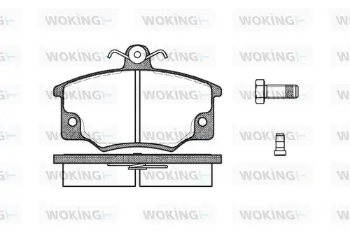 накладки WOKING P0463.04